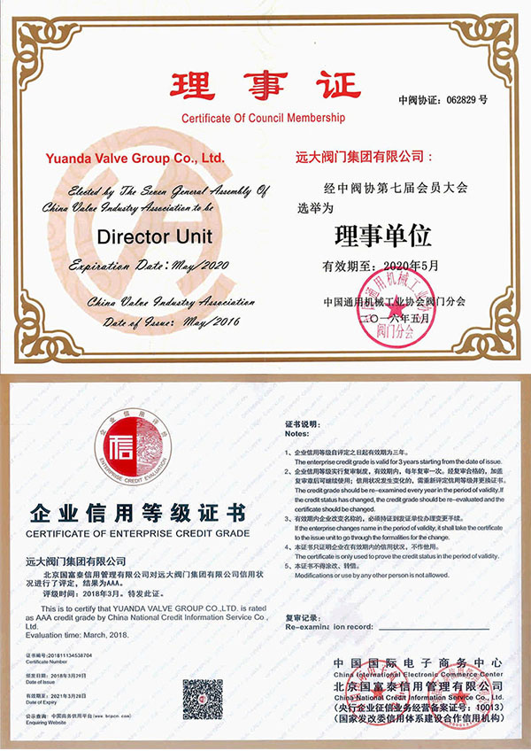 Zhongmeng Association Unit/AAA Enterprise Credit Rating